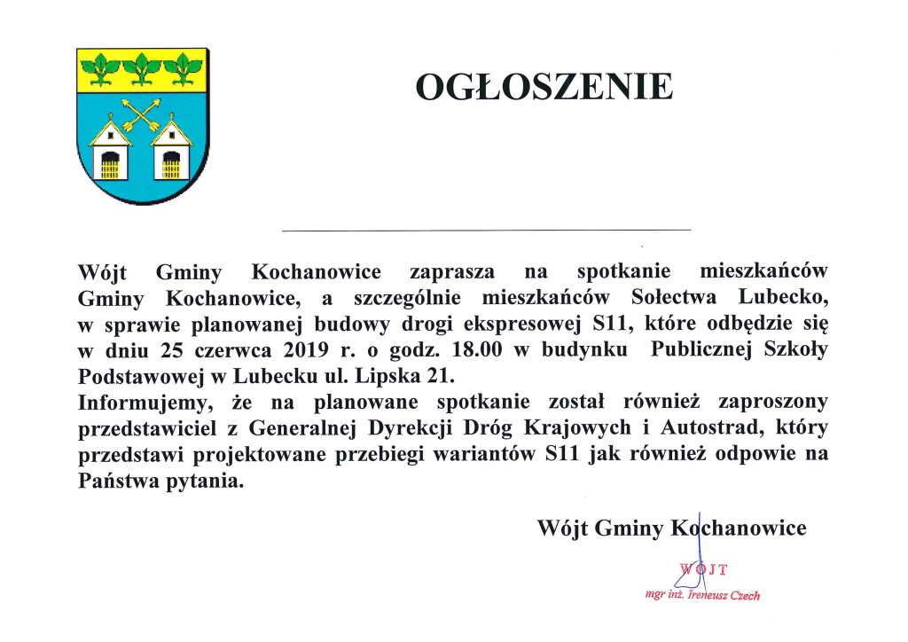 ogłoszenie