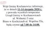 zmiana godzin urzędu gminy